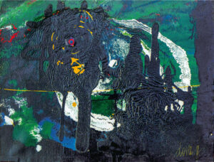 Gianni Dova. Senza titolo, 1953. Olio su tela, 30x40cm
