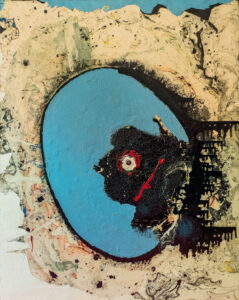 Gianni Dova. Anabasis 2, 1954. Olio e smalti emulsionati su tela, 100x80cm